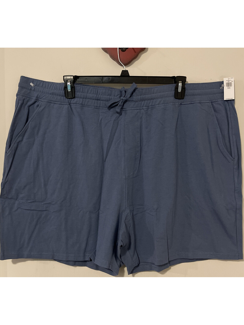 Old Navy Mens 4xl Tall Blue Pull-On Soft Cotton Blend Shorts W/Pocket NWT! A5630